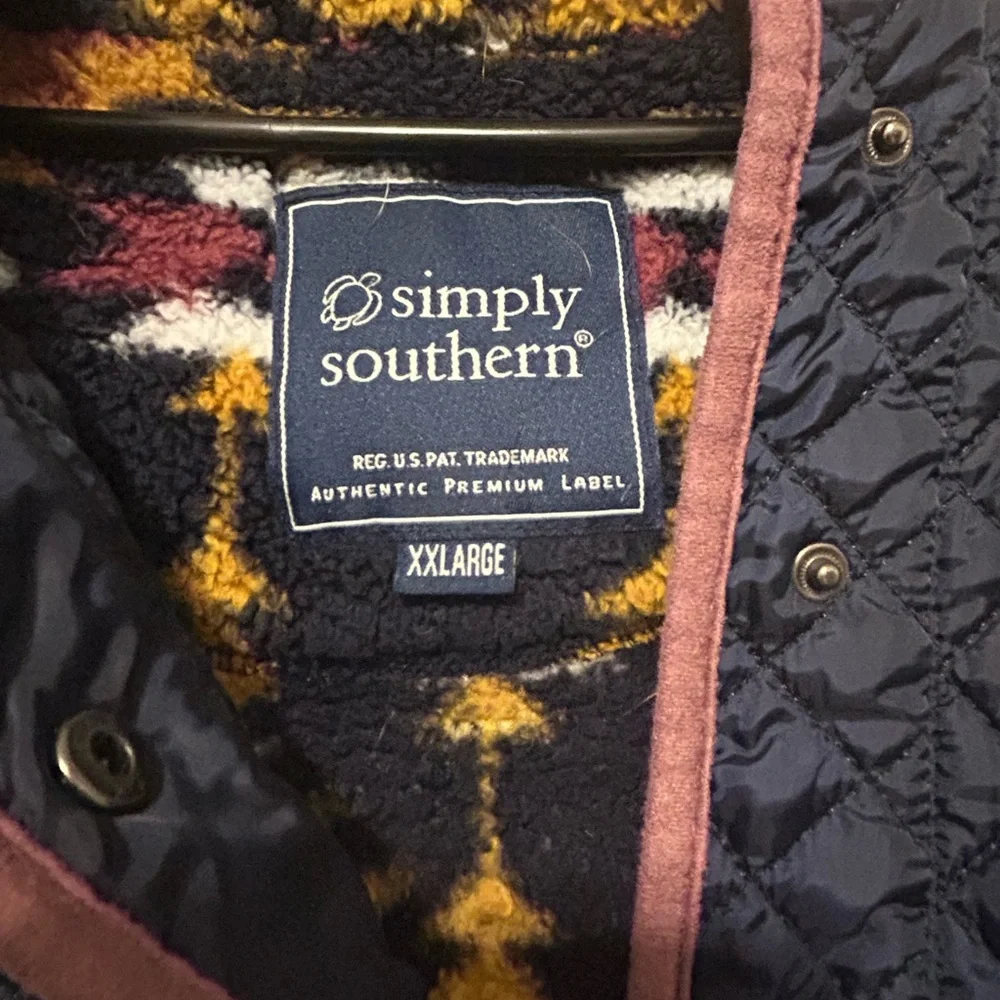 Simply Southern Sherpa pullover XXL - Picture 3 of 4